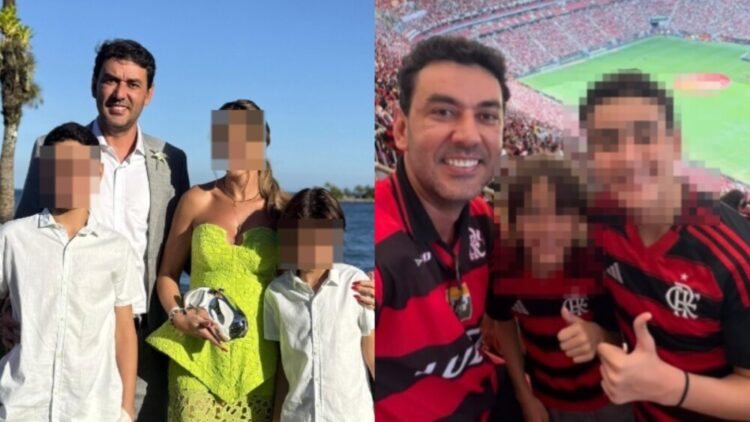 Secretário que atirou nos próprios filhos é enterrado sob coroas de flores