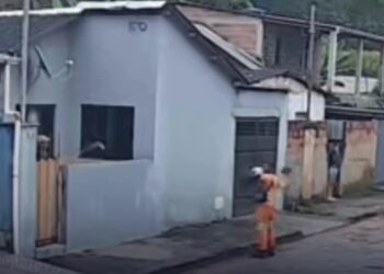 Homem joga pedra na ex e foge após ser perseguido com foice