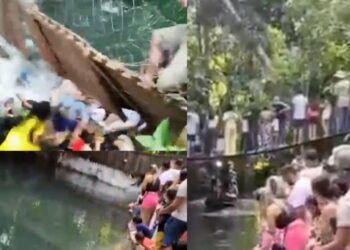 Ponte desaba durante apresentação de Sereia e deixa vários adultos e crianças feridos em área turística de Rondônia