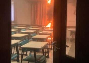 Em Belém, incêndio atinge sala de aula de colégio particular na Avenida Nazaré