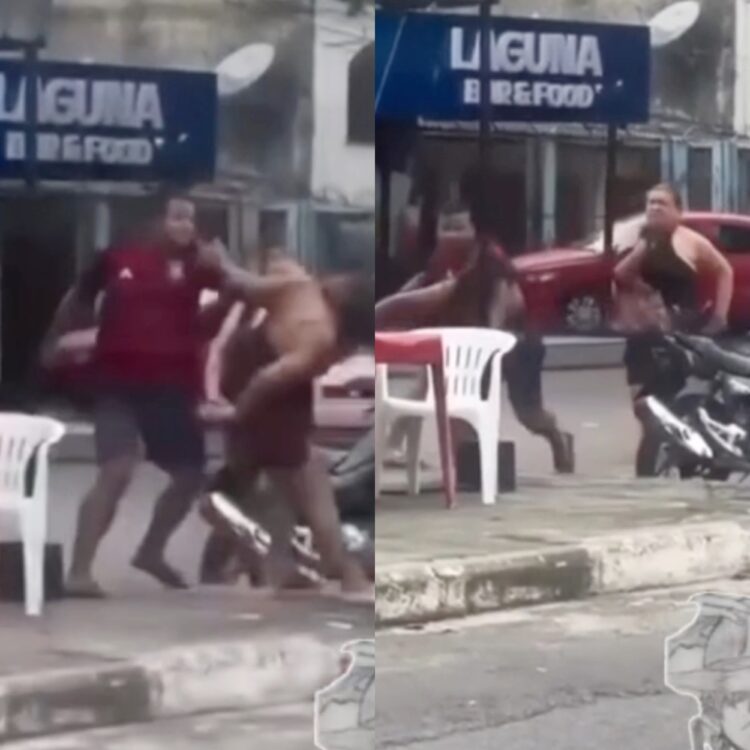 Homem agride mulher trans em plena luz do dia na Avenida Laguna, em Manaus