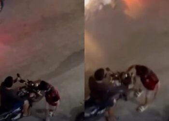 Motoqueiro passa por cima de suspeito após tentativa de assalto no Amazonas