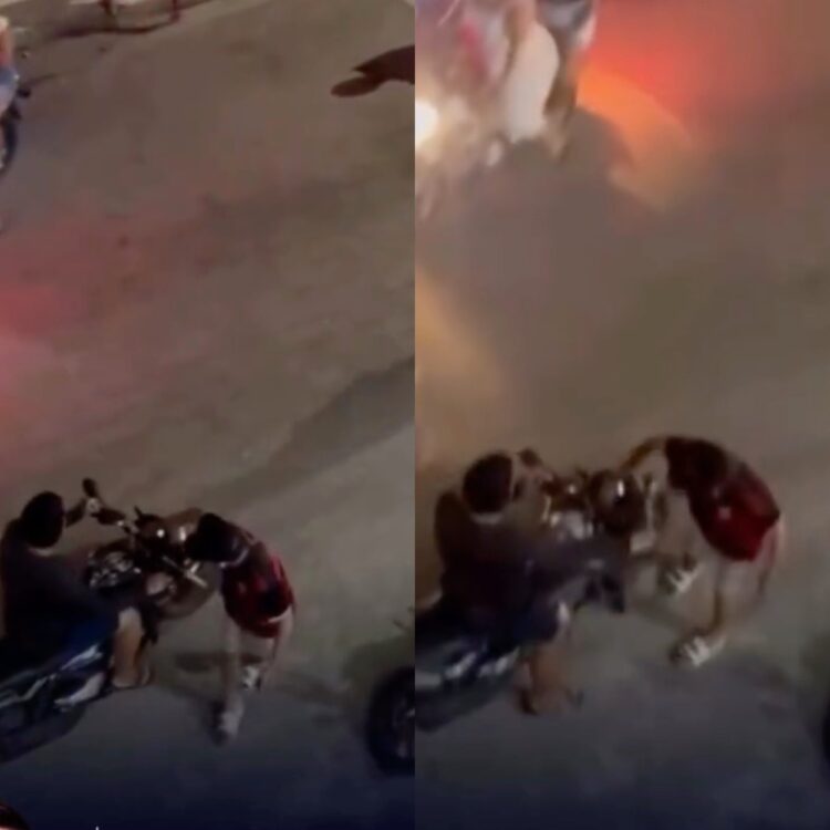 Motoqueiro passa por cima de suspeito após tentativa de assalto no Amazonas