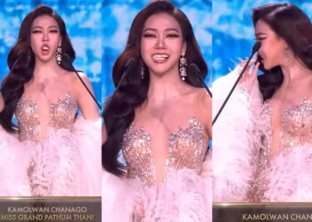 Dentes falsos de candidata ao Miss Grand Thailand 2026 caem ao vivo durante apresentação