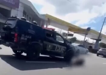 Suspeito de assalto é atropelado por viatura durante perseguição