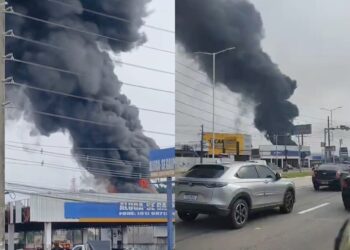 Incêndio atinge imóvel na BR-316 em Ananindeua. Bombeiros atuam no combate às chamas