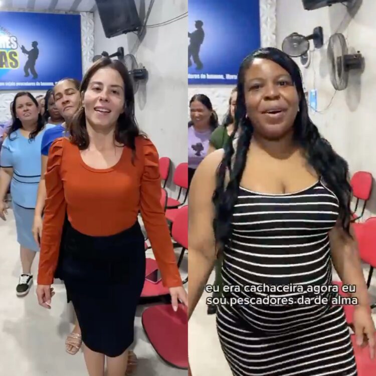 Vídeo de fiéis relatando vida antes da igreja viraliza e divide opiniões nas redes