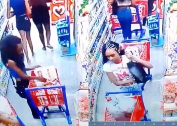 Mulheres são flagradas furtando ovos de Páscoa em supermercado no Rio de Janeiro