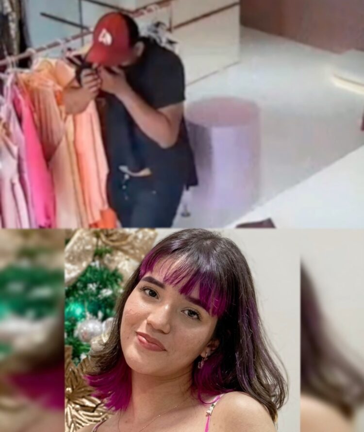 Vídeo mostra assassino entrando e saindo de loja onde jovem de 19 anos foi morta violentamente