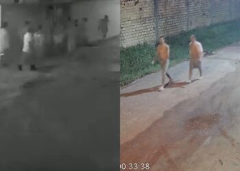 Presos são vistos fugindo do Complexo Penitenciário de Santa Izabel, no Pará