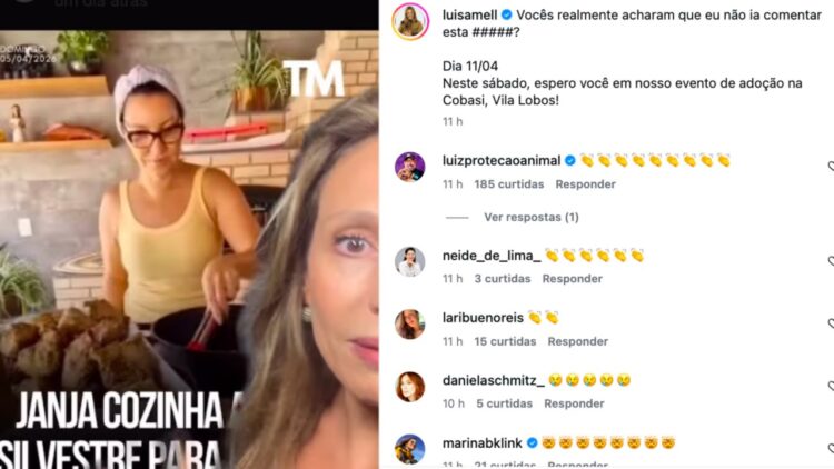 Luisa Mell detona Janja após vídeo cozinhando paca: “vergonha!”