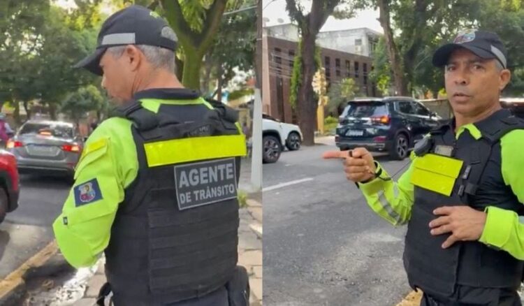 Idosa denuncia ‘abuso de poder’ durante abordagem de agente da Segbel, após estacionar de forma irregular na frente de escola