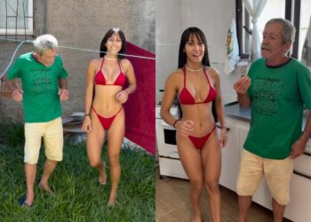 Idoso de 72 anos entra na ‘trend’ com namorada de 20 anos pra “provar que dá conta”