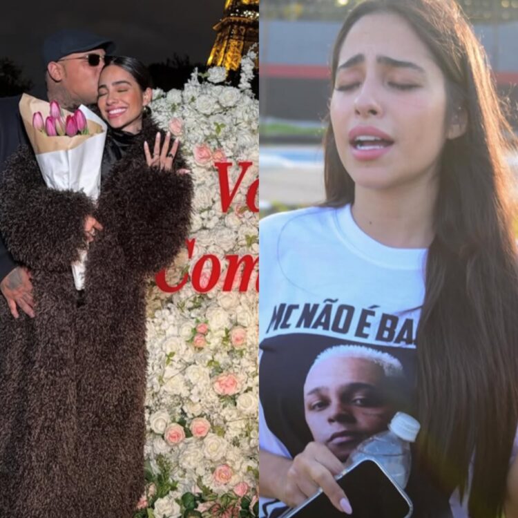 Esposa de MC Ryan participa de roda de louvor na frente do presídio; repórter alega agressão de segurança do cantor