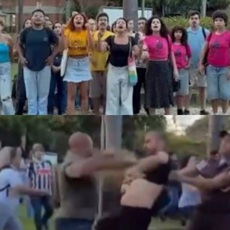 Estudantes expulsam pré-candidatos do PL da UFMG: ‘Recua, fascista’