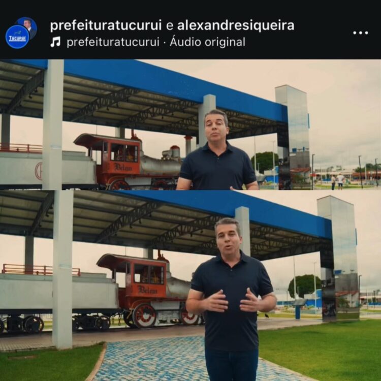 Prefeito de Tucuruí é criticado após post em “collab” com perfil institucional da prefeitura