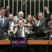 Foto de Joaquim Passarinho com cúpula do MDB acende rumores de aproximação com Helder Barbalho