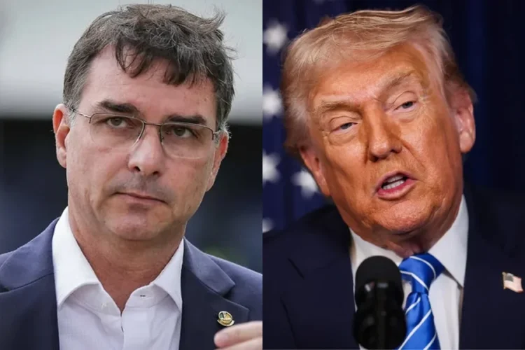 Trump convida Flávio Bolsonaro para visita à Casa Branca, diz portal