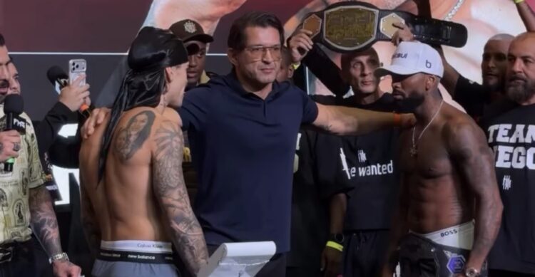 Encarada entre MC Biel e Nego do Borel termina em soco antes da luta
