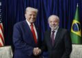 Lula é recebido por Trump na Casa Branca