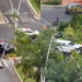 Acidente envolvendo dois carros de passeio é registrado próximo ao canal da Doca na manhã desta sexta (8)