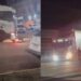 Caminhoneiro é ‘cercado’ por grupo de motociclistas após batida e arrasta moto por várias ruas de SC