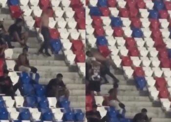 Briga entre torcedores do Bahia durante jogo contra o Remo no Mangueirão viraliza nas redes