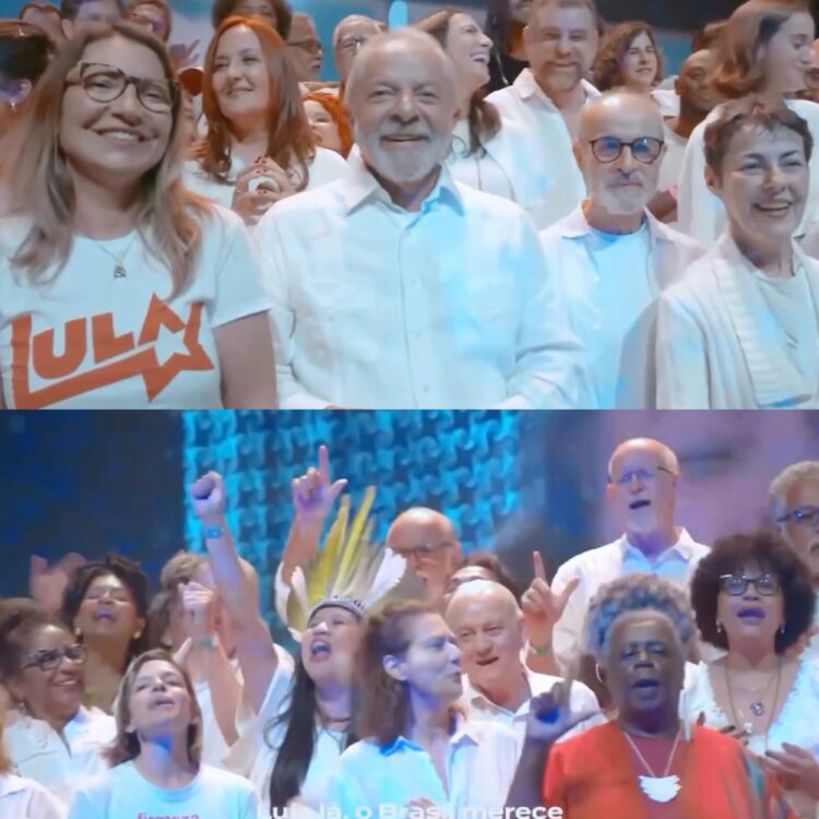 Janja faz homenagem pra Lula ao reunir atores da Globo e vídeo causa polêmica