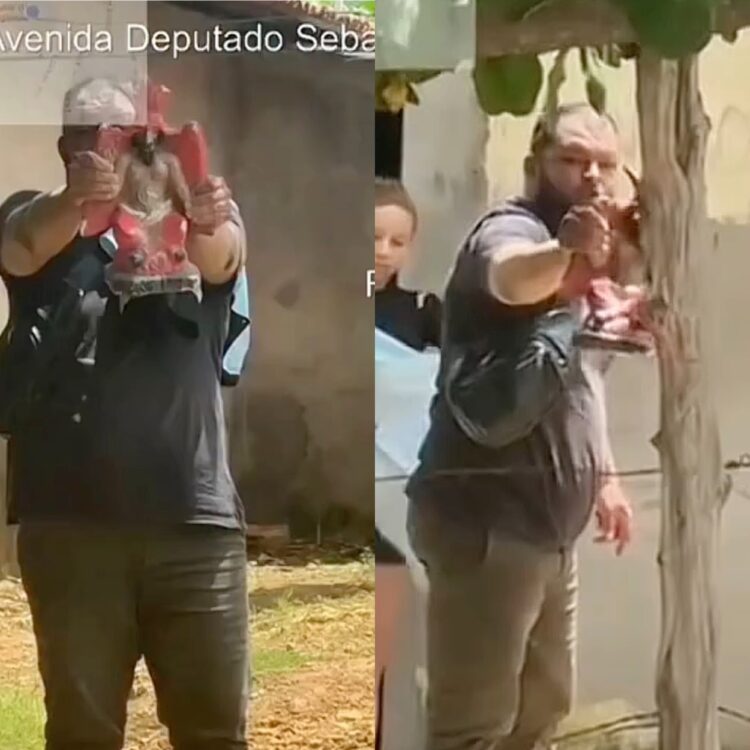 Homem ameaça trabalhador com imagem de “Baphomet” após ter energia elétrica cortada, em Teresina