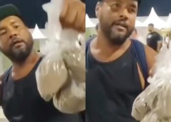 Vendedor viraliza ao vender areia que “Shakira pisou” por R$ 10 reais no Rio de Janeiro