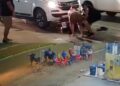 Em Santarém, motorista atinge motos estacionadas e quase atropela pessoas na Av. Fernando Guilhon