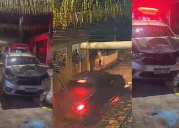 Vídeo mostra o momento em que motorista atropela moradores que pintavam rua para a Copa, no bairro da Sacramenta em Belém