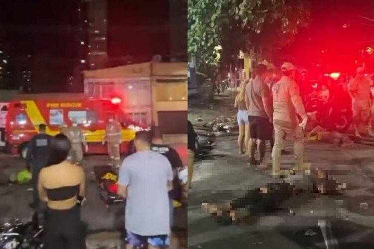Motorista reage a assalto e atropela criminosos que estavam em motocicleta, no bairro do Umarizal