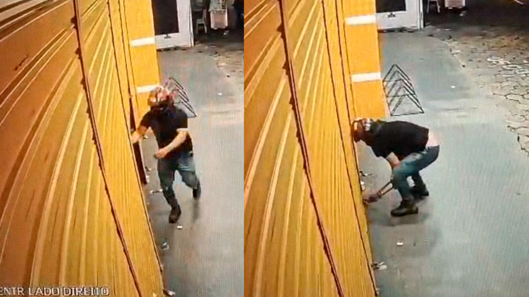 Farmácia é arrombada e furtada por criminosos durante a madrugada, no bairro da Pedreira