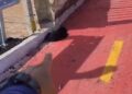 Cratera e rachaduras em viaduto da Avenida Liberdade geram preocupação entre motoristas