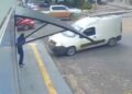 Mulher escapa por segundos de van desgovernada em Santarém