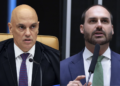 Moraes vota para condenar Eduardo Bolsonaro a 4 anos e 2 meses de prisão e torná-lo inelegível