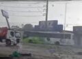 Redemoinho, postes derrubados e destruição: temporal assusta moradores de Ananindeua