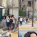 Idoso salva seus dois cachorros e os carrega no colo após forte terremoto