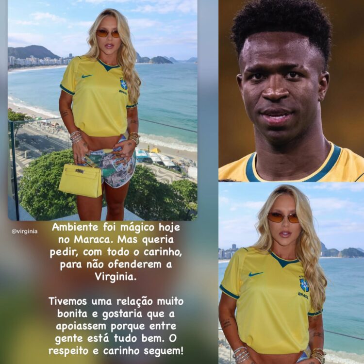 Vini Jr. defende Virginia após xingamentos no Maracanã e pede respeito