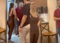 Vídeo mostra empresária agredindo marido e interrogando funcionárias de loja da Cacau Show após suspeita de traição, no Acre