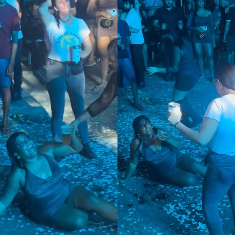 Mulher viraliza ao se jogar no chão e se recusar a aceitar fim de show em Sergipe