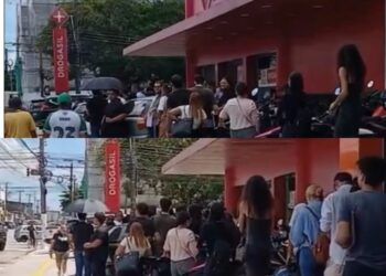 Filas e calor: candidatos denunciam falta de organização em seleção de empregos na Drogasil
