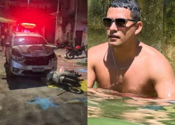 Homem atropela moradores que estavam pintando a rua para a Copa do Mundo, no bairro da Pedreira