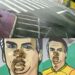 Mulher é flagrada esfregando fezes de cachorro em mural com pintura de Bolsonaro em Vitória, no Espírito Santo